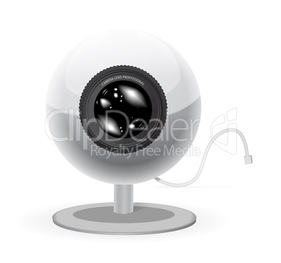 Webcam isolated on white background