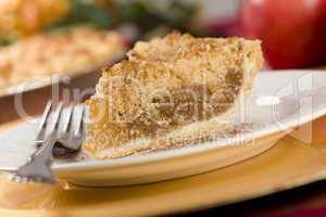 Apple Pie Slice with Crumb Topping