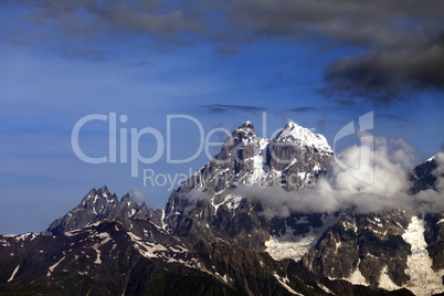 Mt. Ushba, Caucasus Mountains, Georgia.