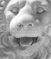Medieval lion statue