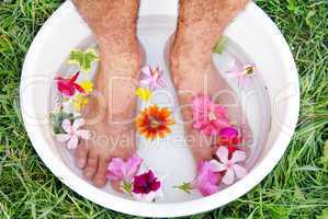 Male foot spa