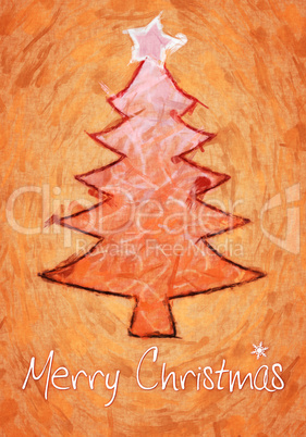 orange christmas tree