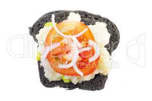 Black charcoal sandwich