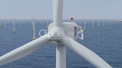 Wind farm at sea