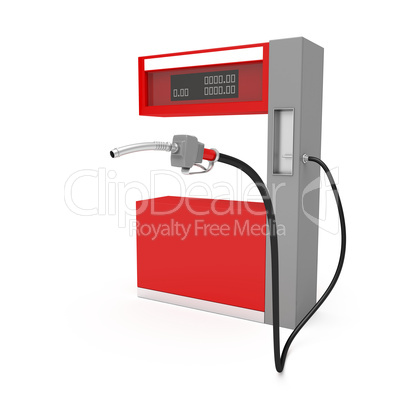 Fuel pump on white background