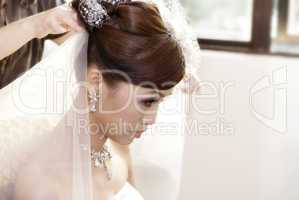 Bride hairdo