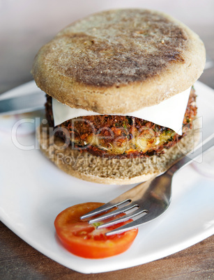 Meatless Vegetarian burger