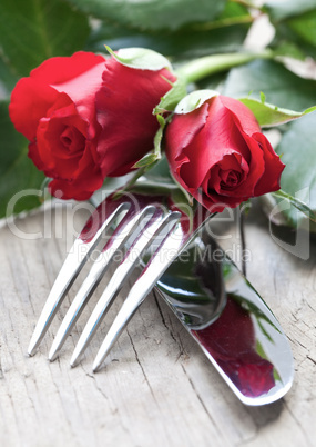 romantisches Tischgedeck / romantic table setting