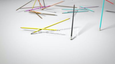 Falling pencils