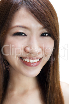 Young woman smiling