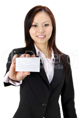 Blank business card