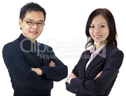 Asian business team