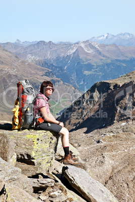 Bergwandern in den Alpen