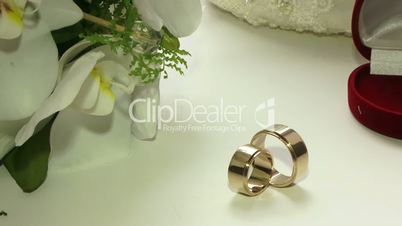 Wedding rings for the ceremony
