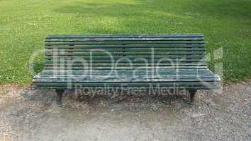 Wooden bench