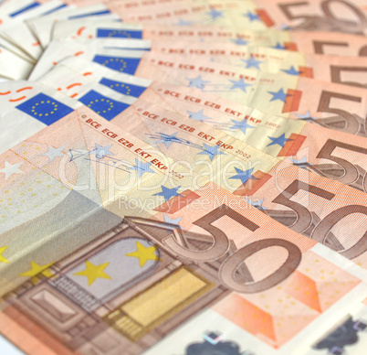 Euro bankonotes background