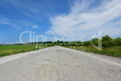 Rural paved road
