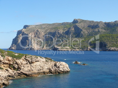 Nordwestspitze Mallorcas von der Dragonera-Insel