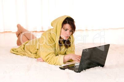 woman with laptop