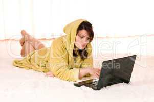 woman with laptop