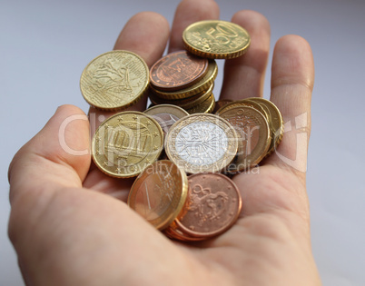 Euro coins