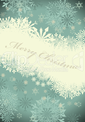 Retro vector Christmas (New Year) card