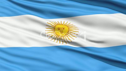Flag Of Argentina Close Up Background