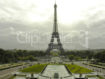 Eiffel Tower view from Jardins du Trocadero