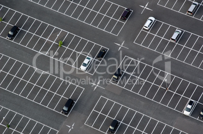 Car park seen from above