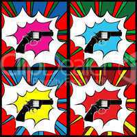 Pop art pistol