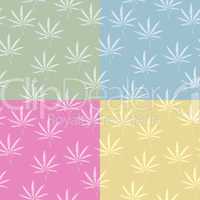 Seamless cannabis pattern