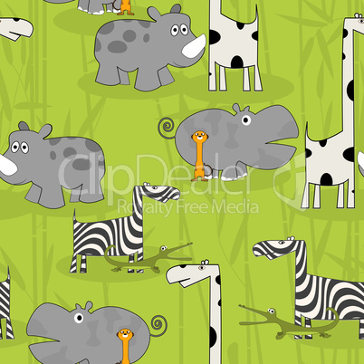 Wild animals pattern