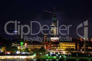 Hamburg Hafen nachts