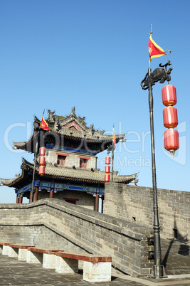 Ancient city wall of Xian, China