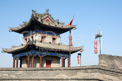 Ancient city wall of Xian, China