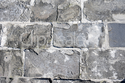 Old weathered brick floor as a background