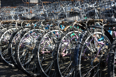 Old bicycles