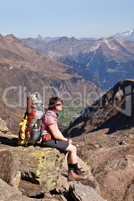 Bergwandern in den Alpen