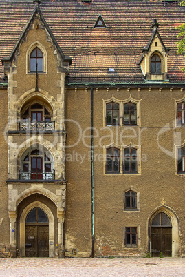 Historisches Gebäude, Domplatz Meißen, Sachsen, Deutschland, Eur