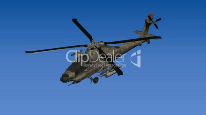 Rotation of 3D Helicopter.rotor,transport,flight,fly,air,aircraft,sky,transportation,aviation,