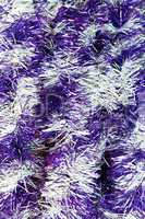 Abstract lights tinsel christmas background.