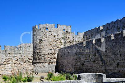 Medieval fortress of Rhodes.