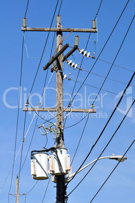 Electrical pole.