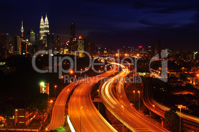 Kuala Lumpur night view