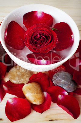 Rose petal spa