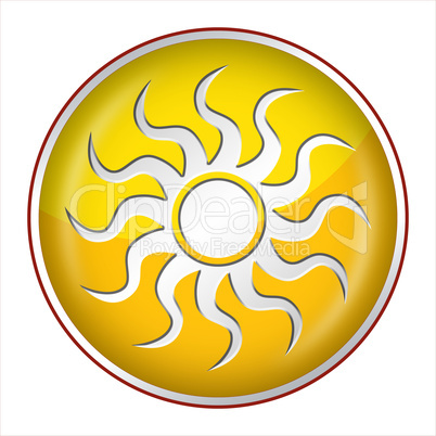 Sun Button yellow