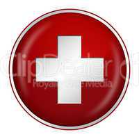 swiss flag button