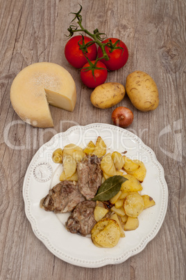 lamb with potatoes