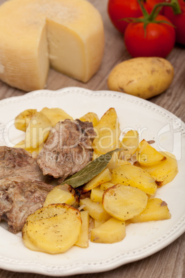 lamb with potatoes