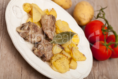 lamb with potatoes